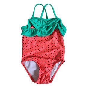 Cat & Jack Baby Girl Watermelon One Piece Swimsuit - 18 Months